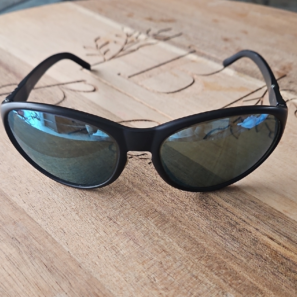 VTG Suncloud Sunglasses Suspect Matte Black Polar Blue Mirror